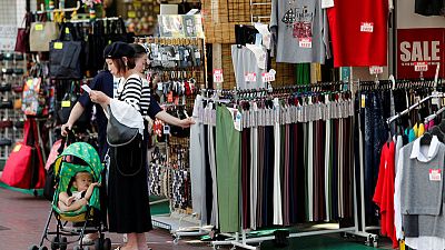 Japan's August household spending rises for 9th month, but wages fall Japan's August household spending rises for 9th month, but wages fall