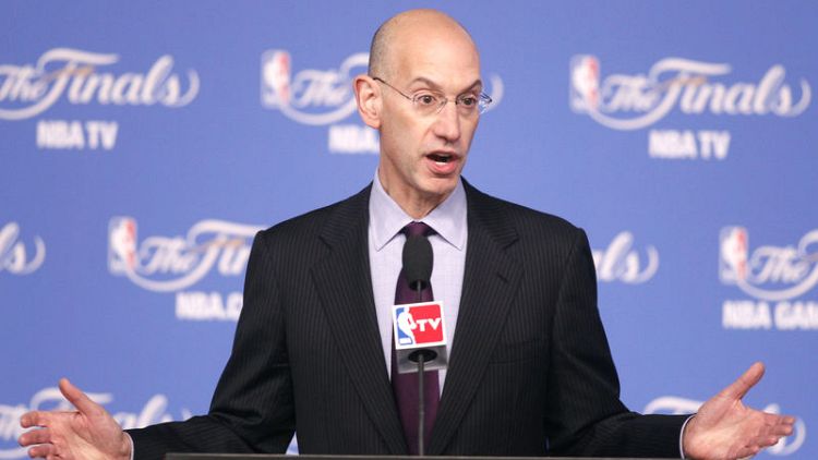 NBA's Silver says won't regulate what players, employees say on issues