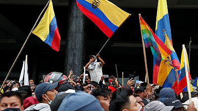 Ecuador imposes curfew after protests push government out of capital Ecuador imposes curfew after protests push government out of capital