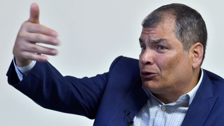 Ex-Ecuador president Correa denies planning coup attempt from exile