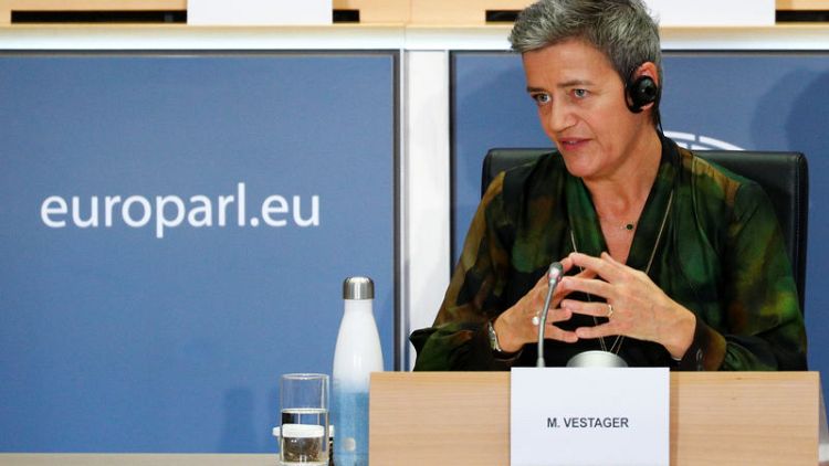 EU's Vestager says breaking up companies is last option