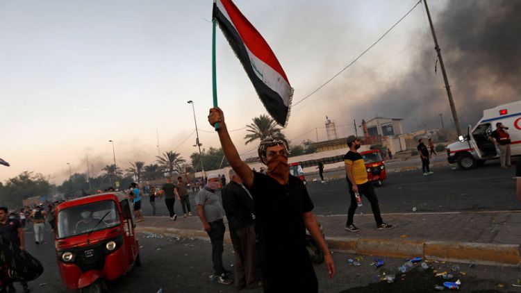 Protests resume in Iraq's Sadr City as uprising enters second week