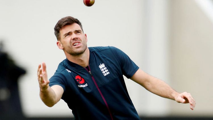 England bowler Anderson seeks Man City's help in regaining fitness