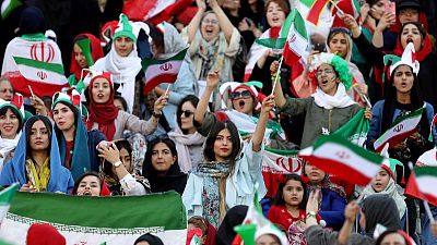 Iranian women attend first soccer match in 40 years Iranian women attend first soccer match in 40 years