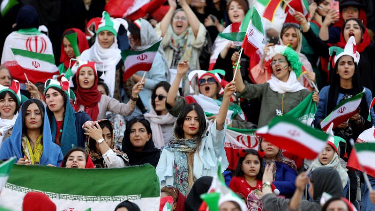 Iranian women attend first soccer match in 40 years