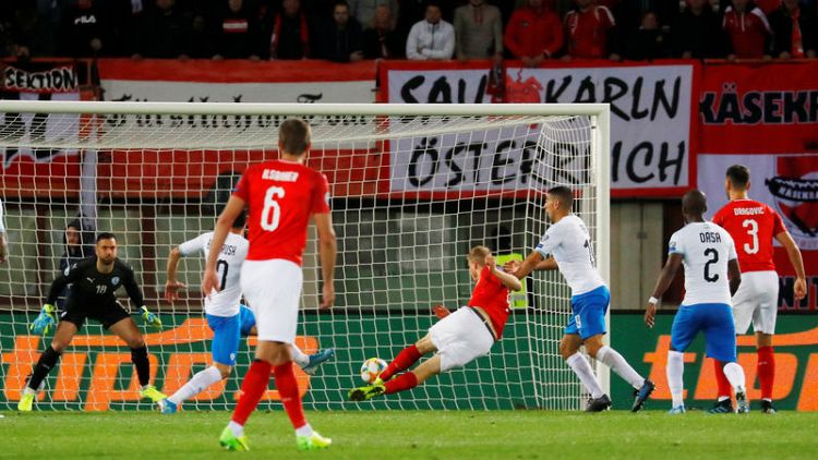 Hinteregger the unlikely hero as Austria beat Israel