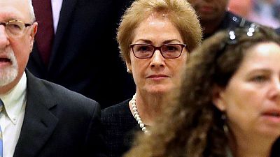Ex-envoy tells impeachment inquiry Trump ousted her based on 'false claims' Ex-envoy tells impeachment inquiry Trump ousted her based on 'false claims'