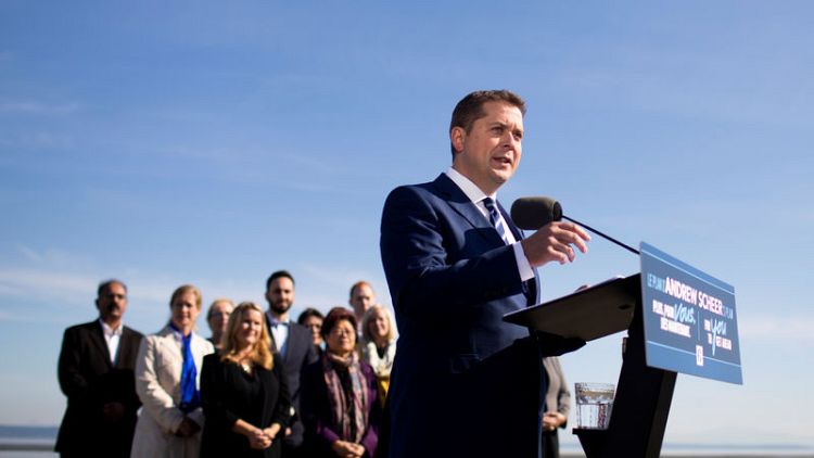 Canada's opposition Conservatives pledge to balance budget with no public job cuts