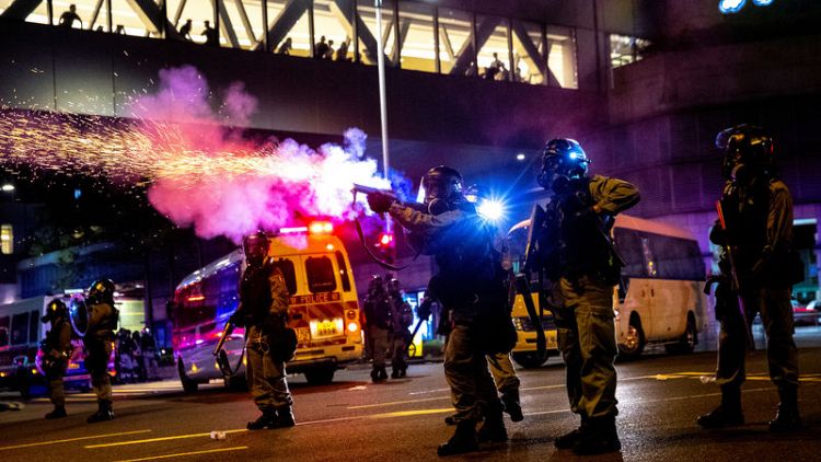 U.S. company supplying tear gas to Hong Kong police faces mounting criticism
