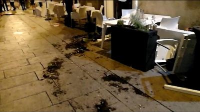 Calcio: raid tifosi polacchi a Cagliari Calcio: raid tifosi polacchi a Cagliari