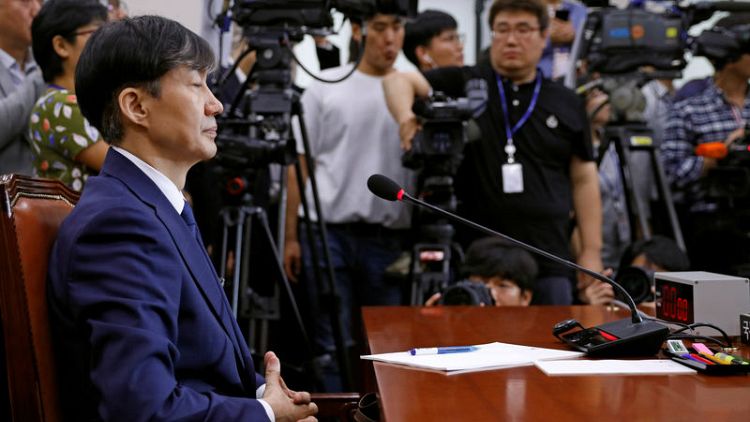 Scandal over justice minister galvanises South Koreans at protests