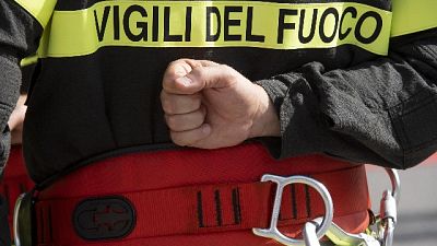 Fiamme deposito rifiuti ad Aviano Fiamme deposito rifiuti ad Aviano