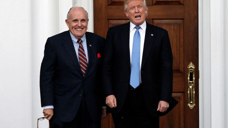 Trump defends Giuliani in tweet after report of federal probe