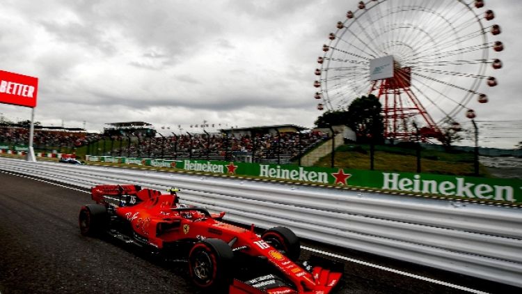 F1: Giappone, prima fila Ferrari