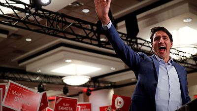 Canada's Trudeau dons bulletproof vest for campaign event, CBC cites threat Canada's Trudeau dons bulletproof vest for campaign event, CBC cites threat