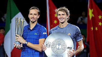 Medvedev mauls Zverev to lift Shanghai Masters title Medvedev mauls Zverev to lift Shanghai Masters title