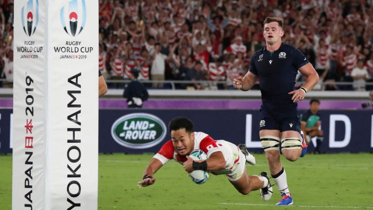 Brilliant Japan beat Scotland to reach World Cup quarters for first time