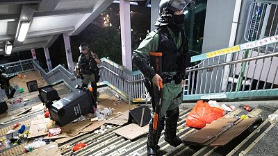 Hong Kong violence is 'life-threatening', say police, citing crude bomb Hong Kong violence is 'life-threatening', say police, citing crude bomb