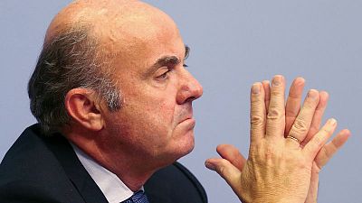 Low valuations hamper euro zone bank mergers - ECB's de Guindos Low valuations hamper euro zone bank mergers - ECB's de Guindos