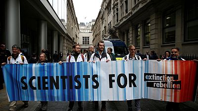 Climate change activists target BlackRock in London Climate change activists target BlackRock in London