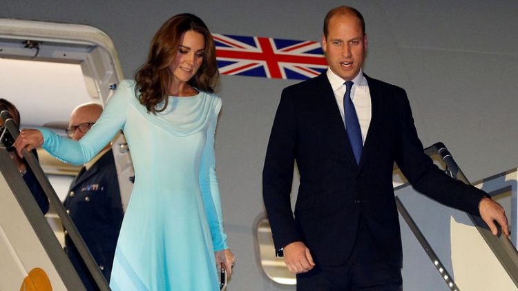 Prince William and Kate arrive in Pakistan for five-day visit