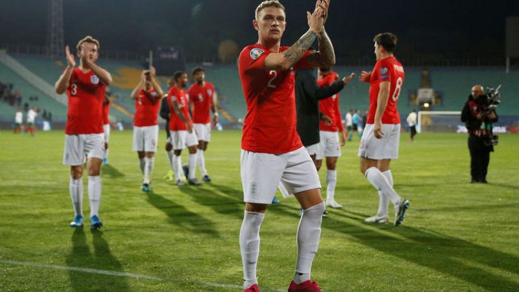 England thrash Bulgaria after game is halted over racist abuse