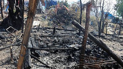 Second Greek migrant camp in flames as arrivals continue to rise Second Greek migrant camp in flames as arrivals continue to rise