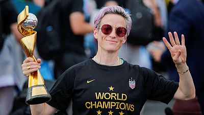 Rapinoe hoping for settlement but holding ground in discrimination suit Rapinoe hoping for settlement but holding ground in discrimination suit