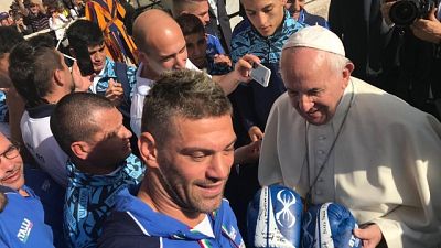 Pugilato: Italia e Argentina dal Papa Pugilato: Italia e Argentina dal Papa