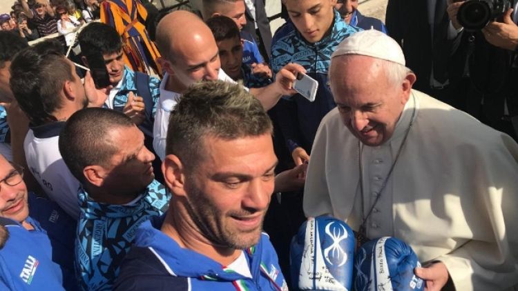 Pugilato: Italia e Argentina dal Papa