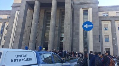 Allarme bomba al tribunale di Cagliari Allarme bomba al tribunale di Cagliari