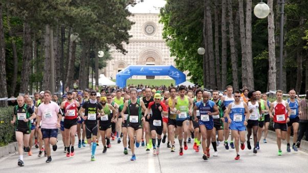 Mezza maratona a L'Aquila, tutto pronto Mezza maratona a L'Aquila, tutto pronto