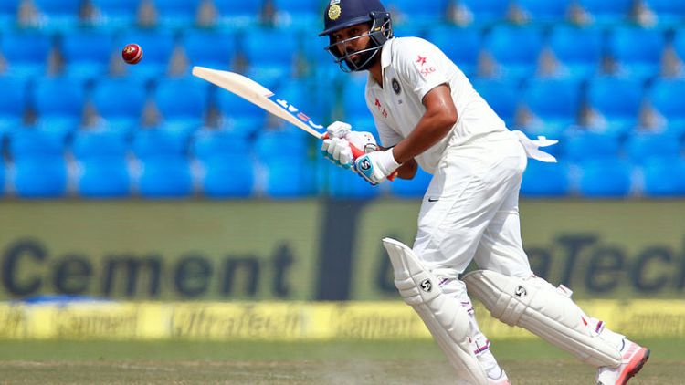 Rohit hits maiden double ton as India declare on 497-9