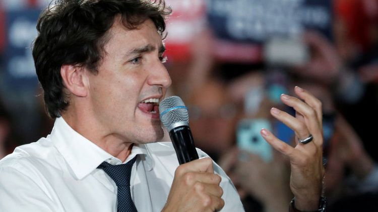 Battered Trudeau team sees sign of Canadian election hope after scandals
