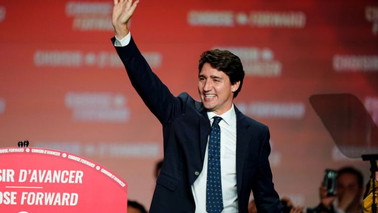 Canada's Trudeau to remain in power but with minority government
