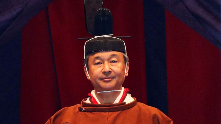 Japanese emperor publicly proclaims his enthronement in centuries-old ceremony