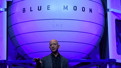 Bezos's Blue Origin partners with Lockheed, others on moon lander Bezos's Blue Origin partners with Lockheed, others on moon lander
