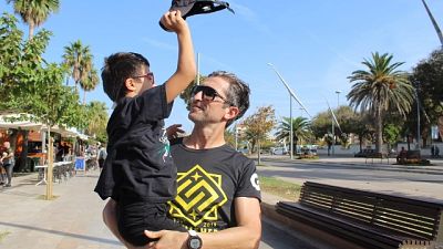 Ultrarunner sostiene atleta "speciale" Ultrarunner sostiene atleta "speciale"