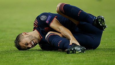 Bayern's Hernandez sidelined with ankle ligament injury Bayern's Hernandez sidelined with ankle ligament injury
