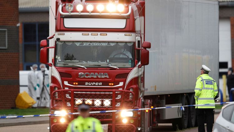 British police find 39 bodies in truck, arrest driver