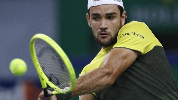 Tennis: Berrettini ai quarti a Vienna Tennis: Berrettini ai quarti a Vienna