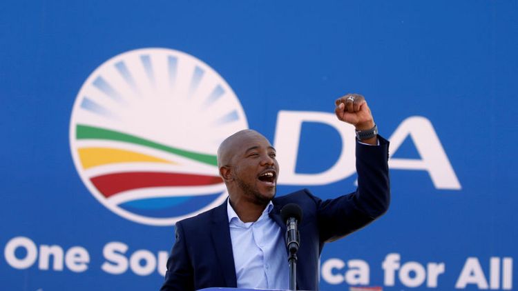 Leader of South Africa's official opposition DA resigns