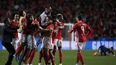 Champions: Benfica-Lione 2-1 Champions: Benfica-Lione 2-1