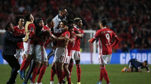 Champions: Benfica-Lione 2-1 Champions: Benfica-Lione 2-1