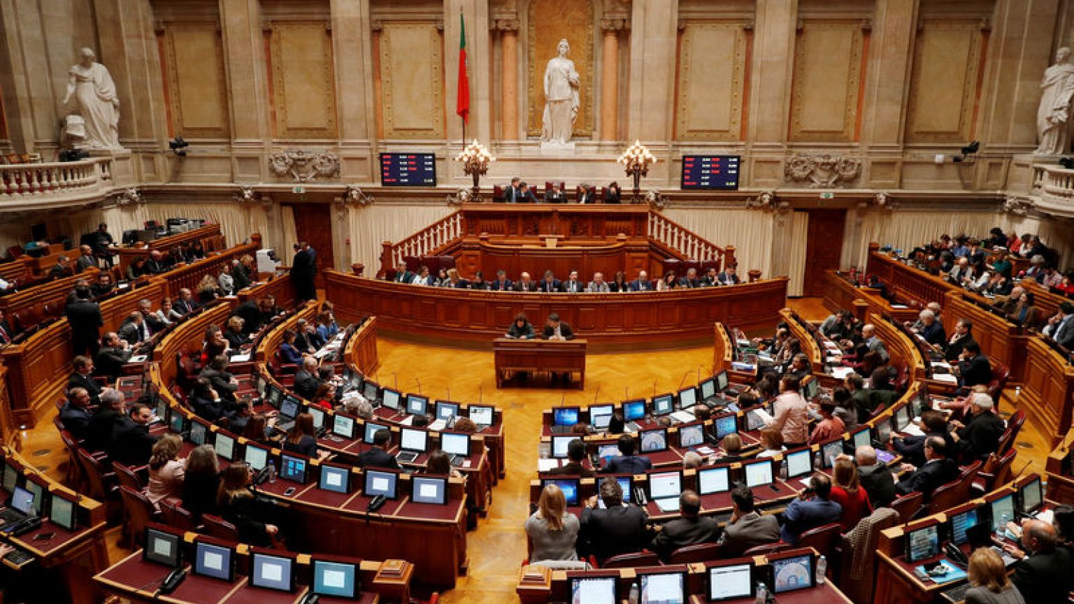 Too far to the right, Portugal lawmaker gets own parliament door