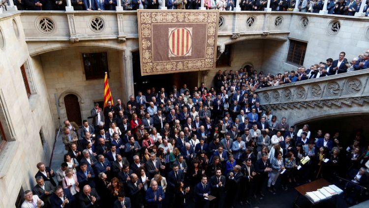 Catalonia's mayors call for self-determination before protest march