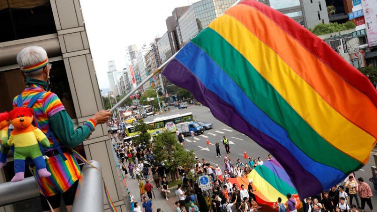 Thousands throng Taipei streets in East Asia's largest Pride march