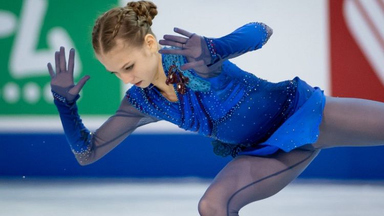 Figure skating - Russia's Trusova dominates in Skate Canada win