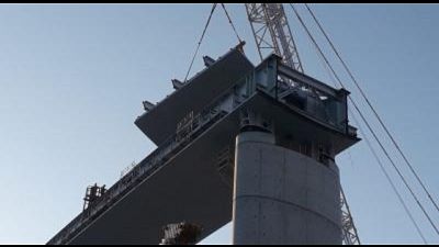 Lavori in quota,'chiglia' Ponte si forma Lavori in quota,'chiglia' Ponte si forma