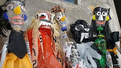Indonesian students use puppets to banish 'big ghost' of plastic waste Indonesian students use puppets to banish 'big ghost' of plastic waste